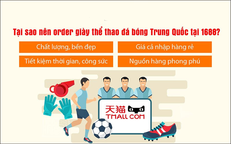 Link shop order giày thể thao đá bóng Trung Quốc uy tín 